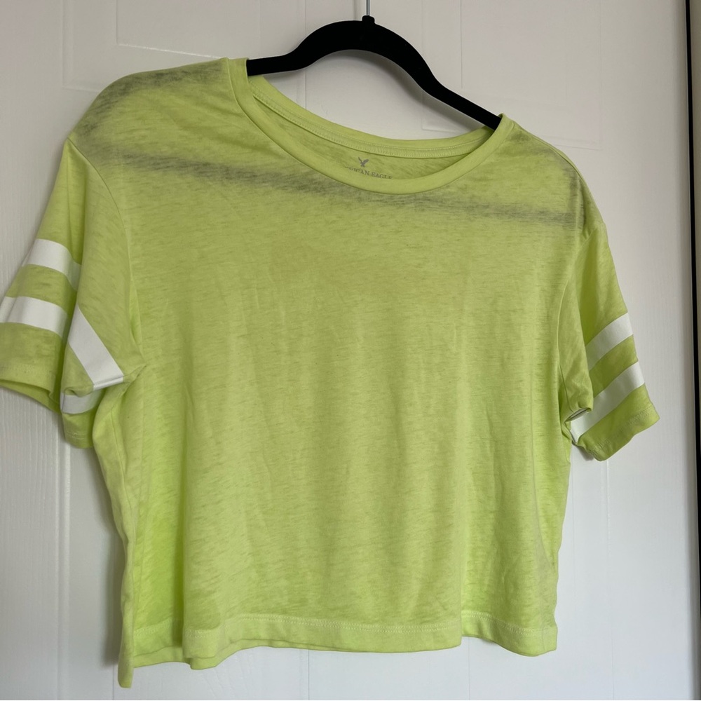 American Eagle Outfitters Neon Green Crop Top